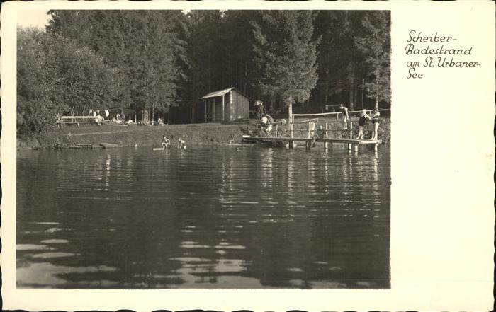 St Urban Kaernten See Badestrand