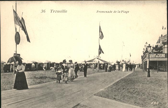 Trouville Havre Promenade Plage