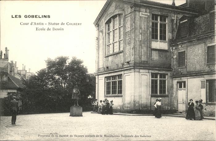 Paris Les Gobelins Statue Colbert Ecole Dessi