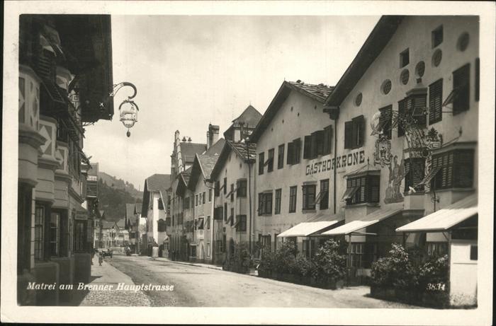 Matrei Brenner Hauptstrasse Gasthof Krone