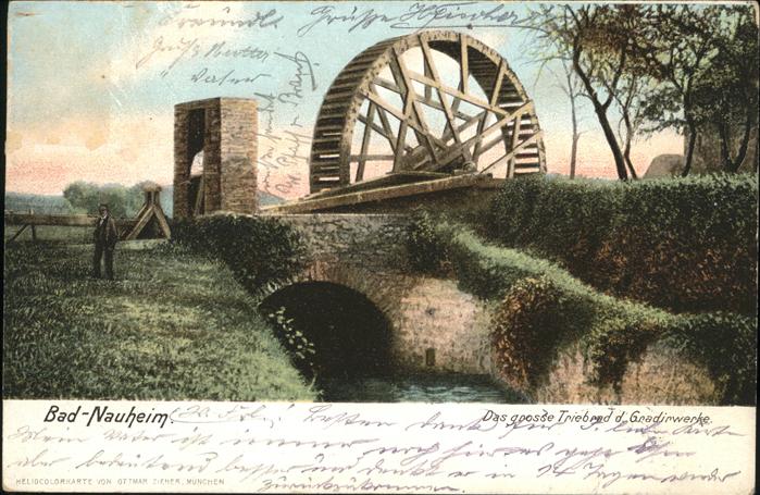 Bad Nauheim grosses Triebrad Gradierwerk