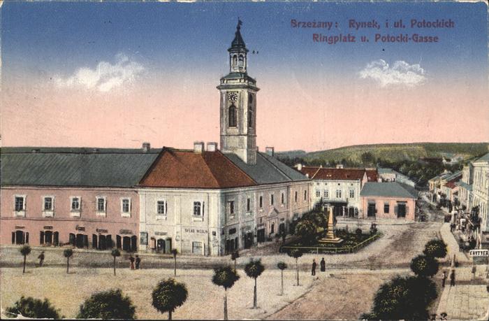 Brzezany Ringplatz Potocki Gasse