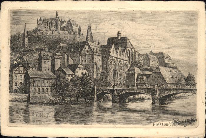 Marburg Lahn Frontalansicht