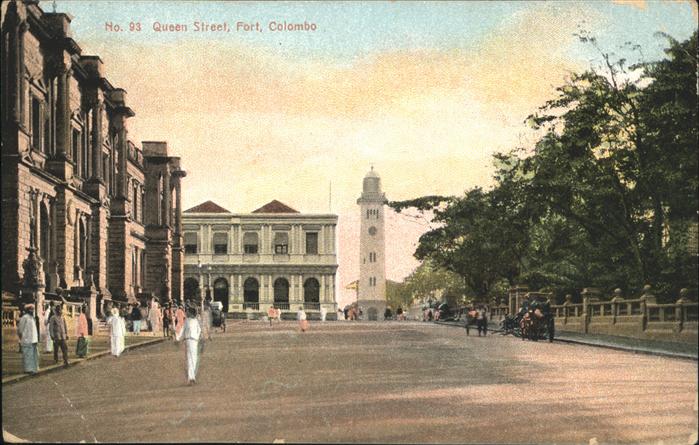 Colombo Ceylon Sri Lanka Queen Street
