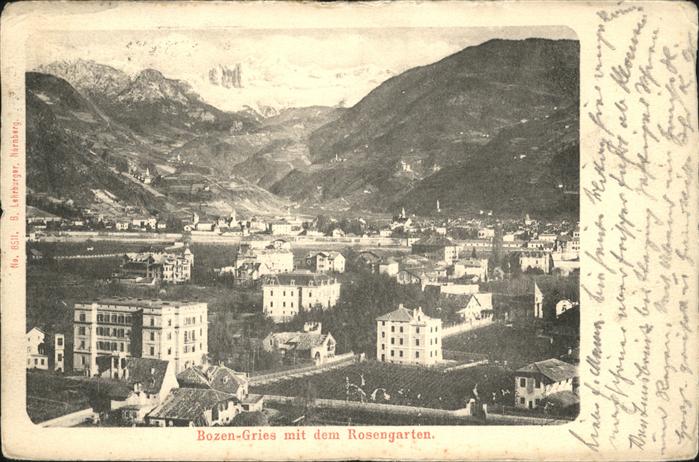 Bozen Suedtirol Gries
Rosengarten