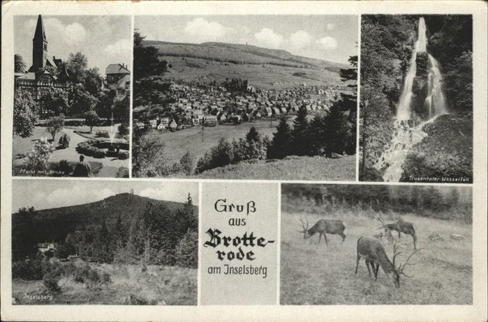 Brotterode Inselberg Rehe, Wasserfall