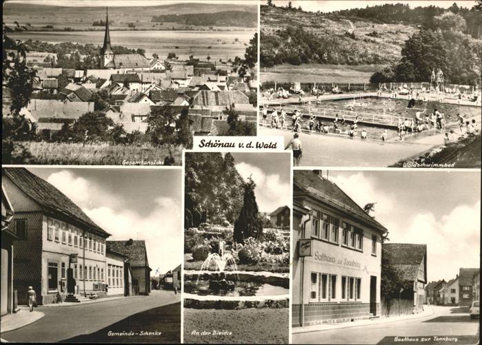 Schoenau vor dem Walde Waldschwimmbad Gasthaus Tannburg, Bleic