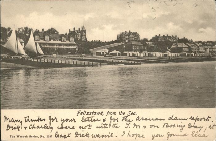 Felixstowe Suffolk Coastal Seeansicht