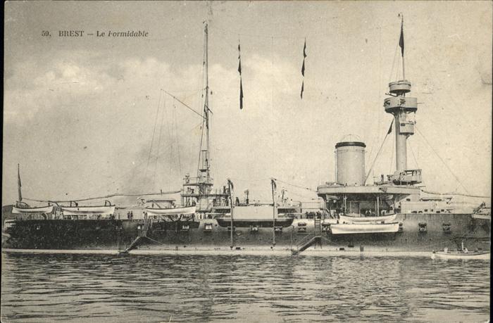 Schiffe Ships Navires Brest Formidable