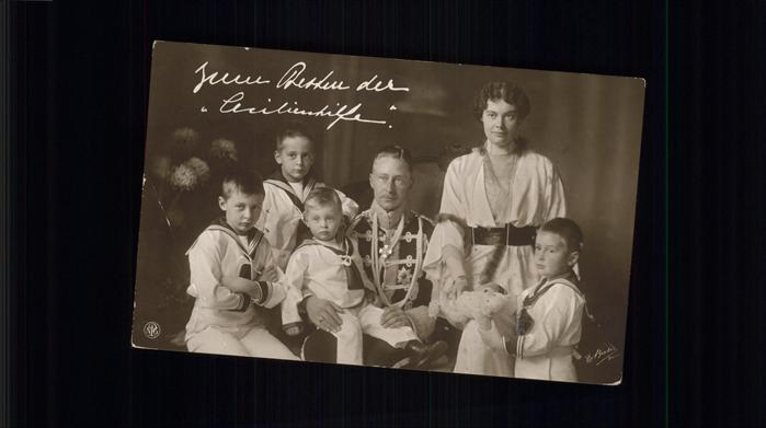 Adel Preussen Kronprinz Wilhelm mit Familie Cecilienh
