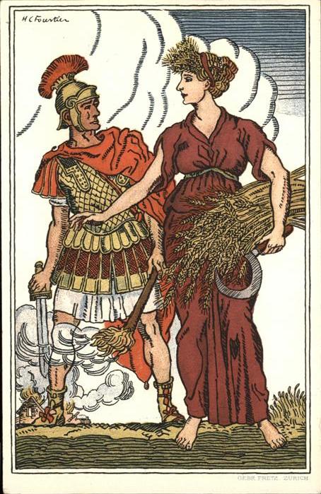 Bundesfeier Schweiz Ritter Schwerz Frau