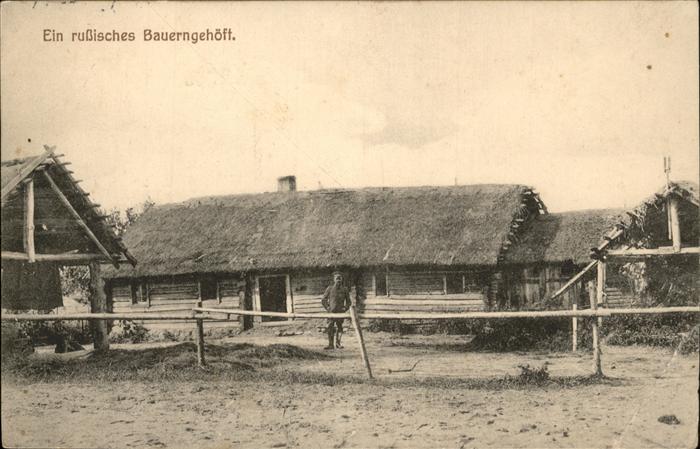 Russland Bauerngehöft