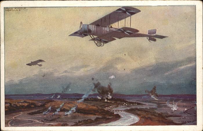 Flugzeuge Militaria Künstler Hans Rudolf Schulz