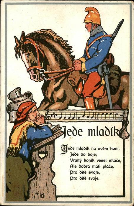 Liederkarte Pferd Waffen