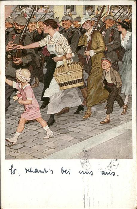 Kuenstlerkarte Werner Wennerberg Gewehr