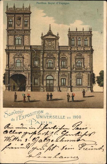 Exposition Universelle Paris 1900 Pavillon Royal Espagne