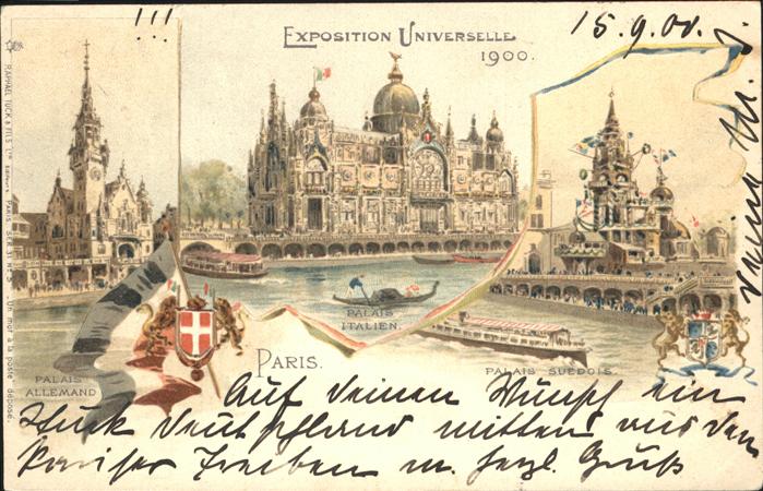 Exposition Universelle Paris 1900 Schiff Palais Allemand