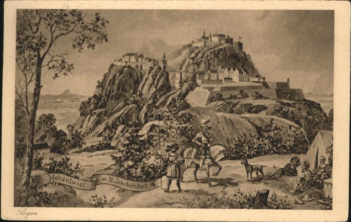 Hohentwiel im 18. Jhd.