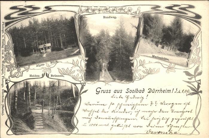 Bad Duerrheim Rundweg Marienhütte Alpenblick Heldenbr