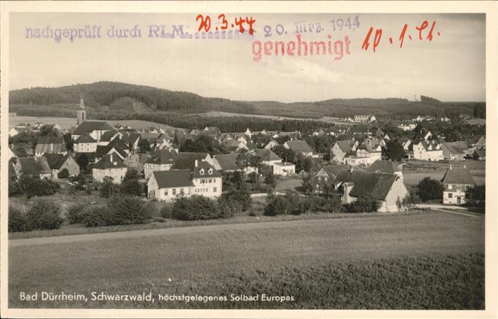 Bad Duerrheim Stempel auf AK