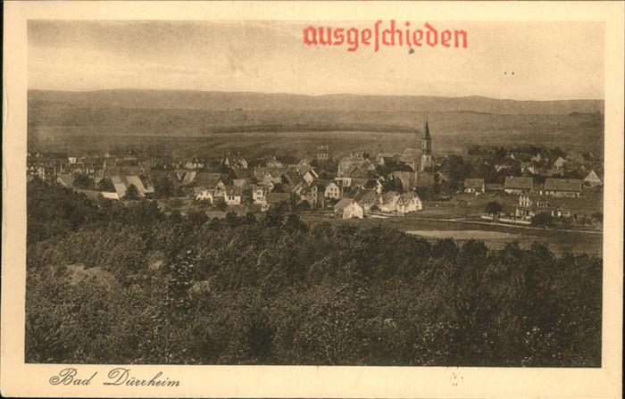 Bad Duerrheim Stempel auf AK