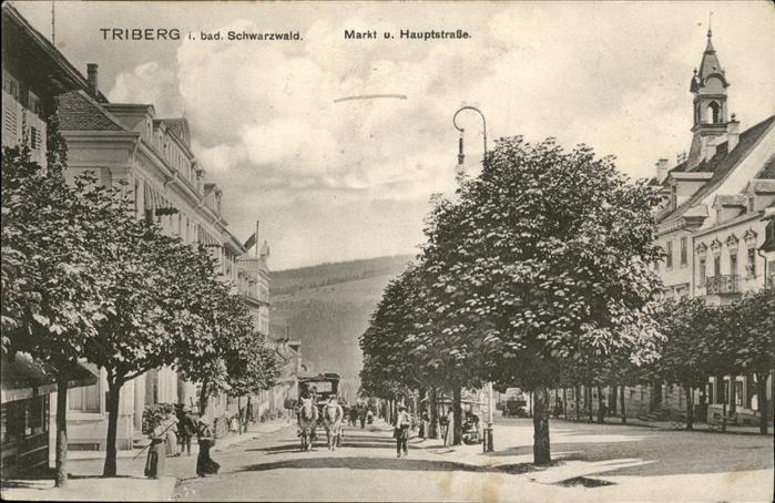 Triberg Schwarzwald Hauptstrasse Kutsche