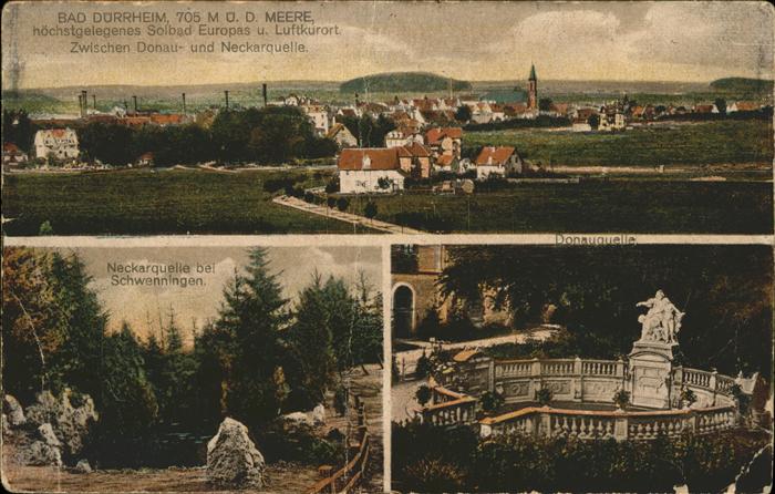 Bad Duerrheim Neckarquelle bei Schwenningen Donauquel