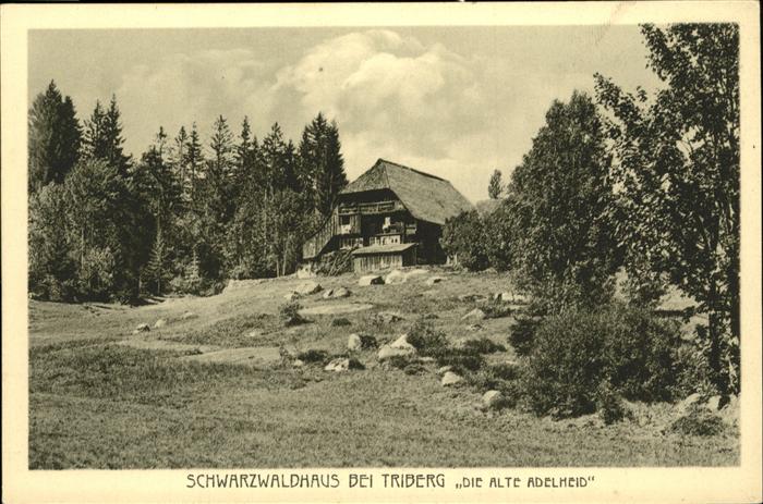 Triberg Schwarzwald Schwarzwaldhaus die alte Adelheid