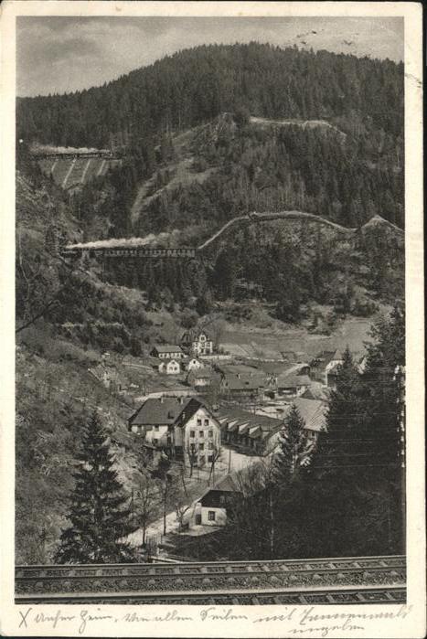 Triberg Schwarzwald Schwarzwaldbahn 3 Bahnlinien Bachjörg