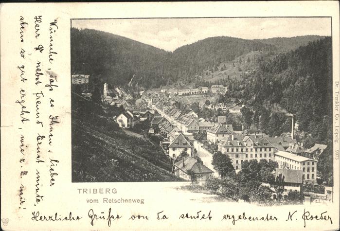 Triberg Schwarzwald vom Retschenweg