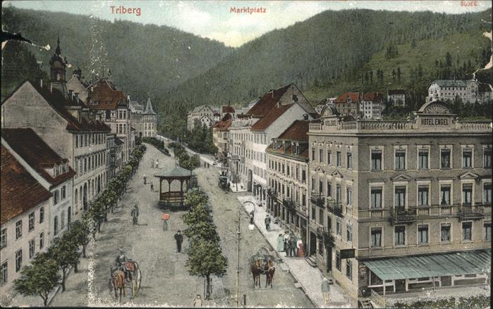 Triberg Schwarzwald Marktplatz Kutsche