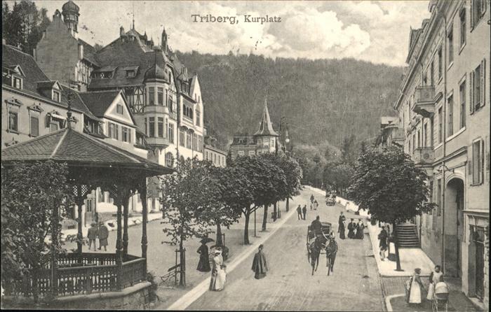 Triberg Schwarzwald Kurplatz Kutsche