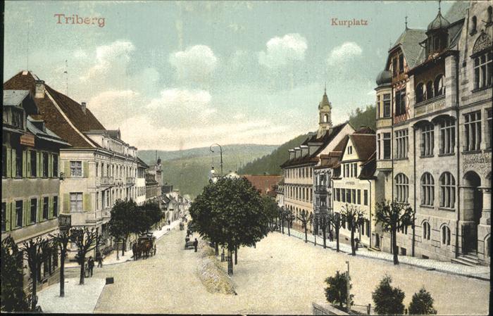 Triberg Schwarzwald Kurplatz Kutsche