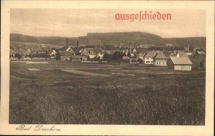 Bad Duerrheim Stempel auf AK
