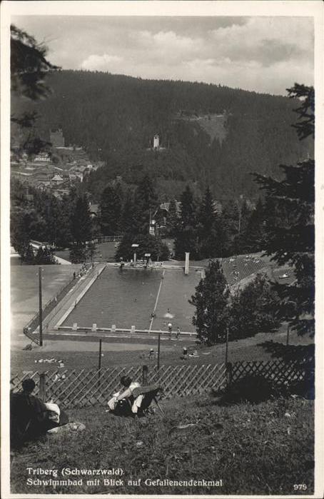 Triberg Schwarzwald Schwimmbad Gefallenen Denkmal