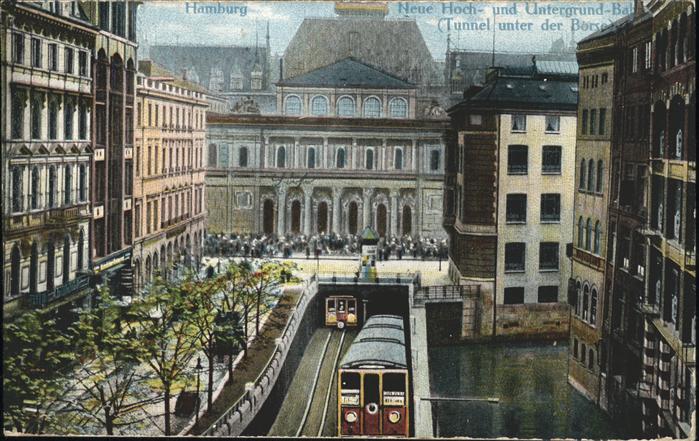 HAMBURG  CITY Tunnel Boerse Strassenbahn