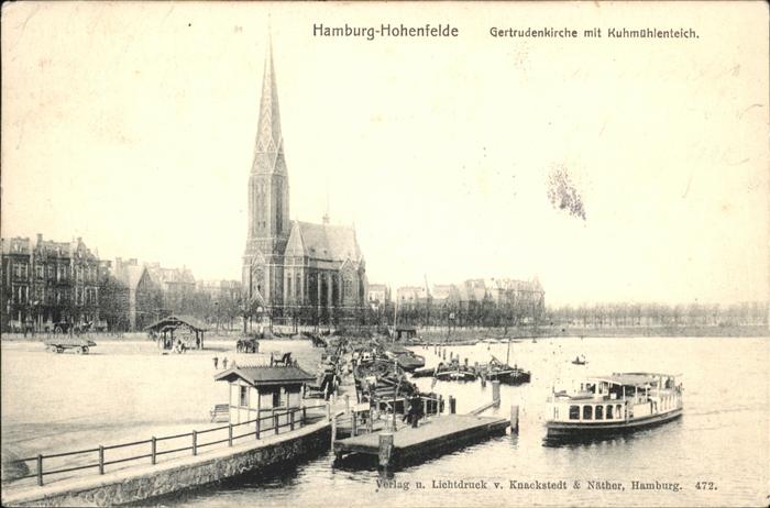 Hohenfelde Hamburg Gertrudenkirche Kuhmühlenteich