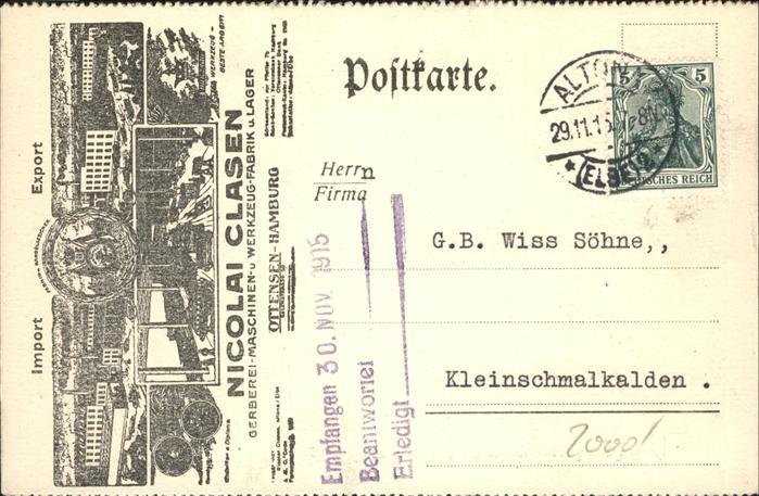 HAMBURG  CITY Nicolai Clasen Import Export