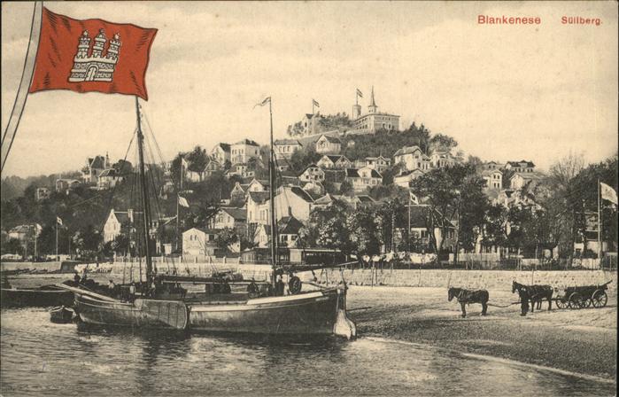 Blankenese Hamburg Süllberg Sgelboot
