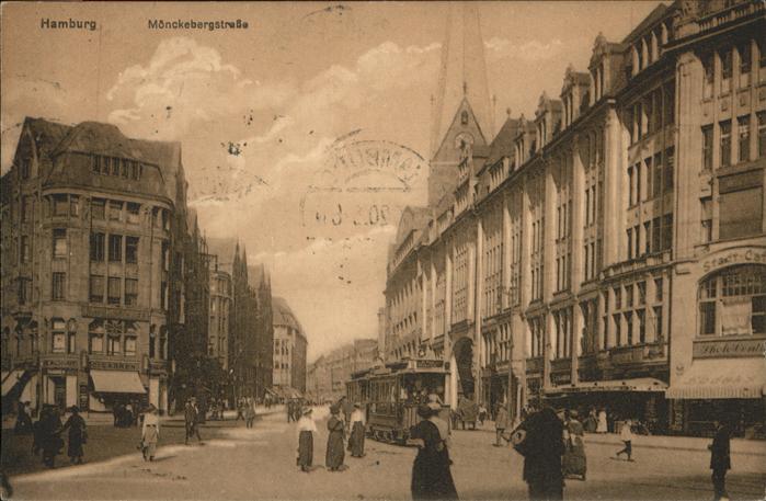 HAMBURG  CITY Moenckebergstrasse Strassenbahn