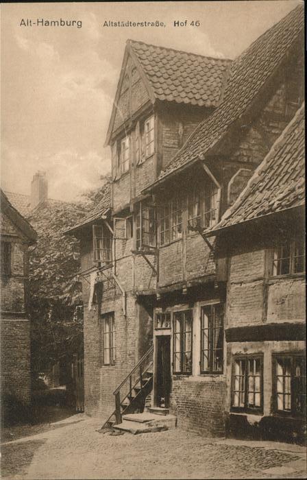 HAMBURG  CITY Alt-Hamburg Altstaedterstrasse Hof