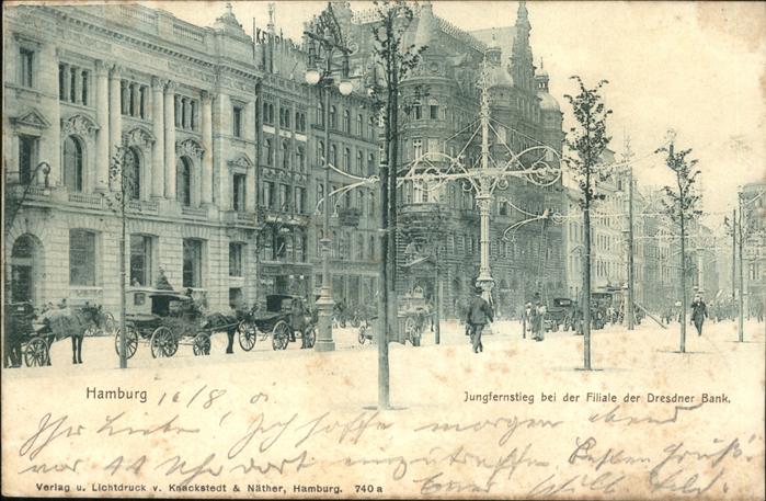 HAMBURG  CITY Jungfernstieg Dresdner Bank
