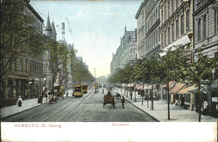 HAMBURG  CITY St. Georg Steindamm Strassenbahn