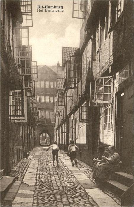 HAMBURG  CITY ALt-Hamburg Hof Breitergang