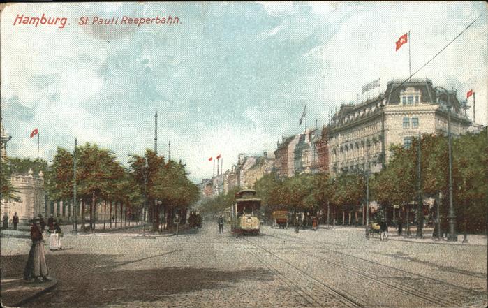 HAMBURG  CITY St. Pauli Reeperbahn Strassenbahn