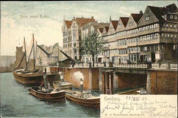 HAMBURG  CITY Beim neuen Krahn