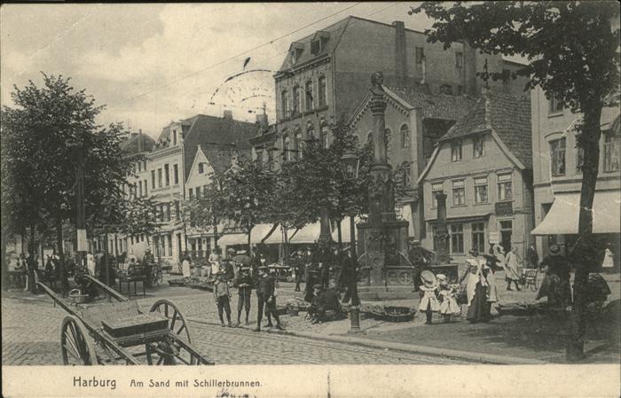 Harburg Hamburg Am Sand Schillerbrunnen