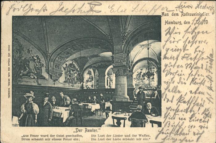 Hamburg Rathsweinkeller Der Remter