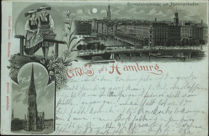 Hamburg Nicolaikirche Reesendammbrücke