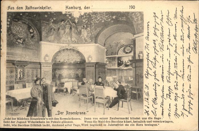 Hamburg Rathsweinkeller Der Rosenkranz